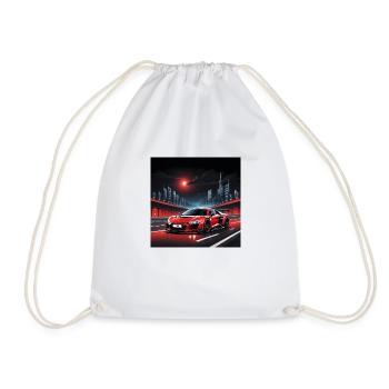 JDM Sportcar tuning City Drift Voiture Cadeau - Sac de sport léger - blanc - Devant