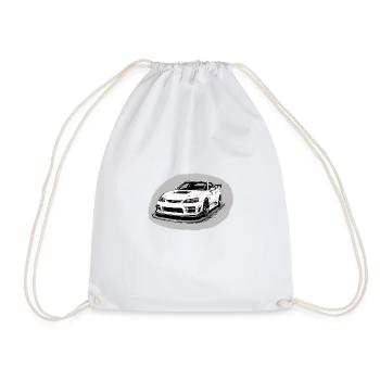 JDM Sportcar tuning Driftcar Voiture Cadeau PS - Sac de sport léger - blanc - Devant
