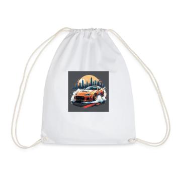 JDM Sportcar tuning Driftcar Voiture Cadeau PS - Sac de sport léger - blanc - Devant
