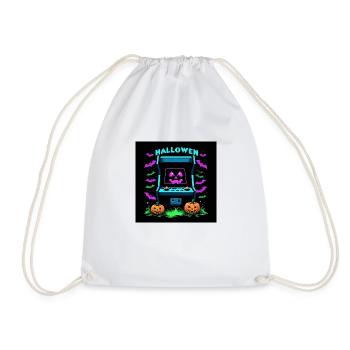 Jeux Fantôme Fantôme Halloween Citrouille Chauve-souris - Sac de sport léger - blanc - Devant
