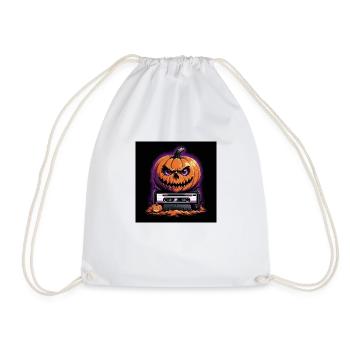 Halloween citrouille rétro des années 90 Costume effrayant - Sac de sport léger - blanc - Devant