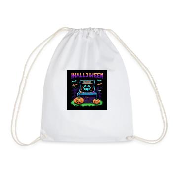 Jeux Fantôme Fantôme Halloween Citrouille Chauve-souris - Sac de sport léger - blanc - Devant