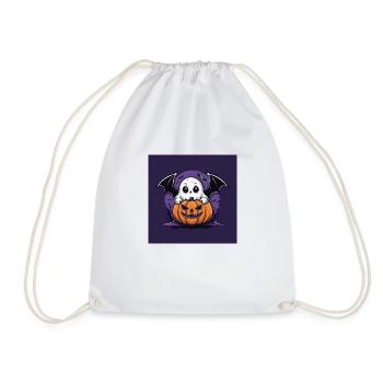 Fantôme Fantôme Halloween Citrouille Chauve-souris - Sac de sport léger - blanc - Devant