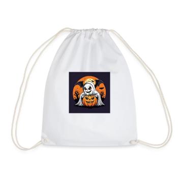 Jeux Fantôme Fantôme Halloween Citrouille Chauve-souris - Sac de sport léger - blanc - Devant