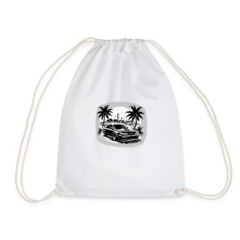 JDM Sportcar tuning Driftcar Voiture Cadeau PS - Sac de sport léger - blanc - Devant