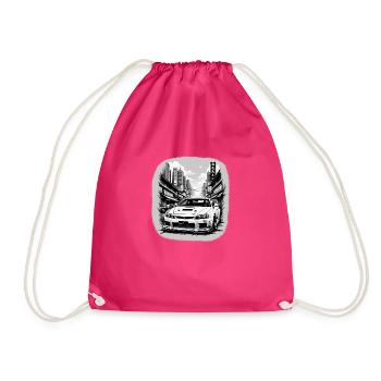 JDM Sportcar tuning Driftcar Voiture Cadeau PS City - Sac de sport léger - fuchsia - Devant