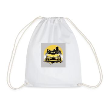 JDM Sportcar Tuning Driftcar Car Gift Forest - Drawstring Bag - white - Front