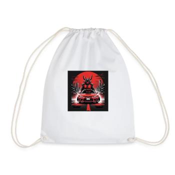JDM Sportcar tuning Driftcar Voiture Cadeau Samouraï - Sac de sport léger - blanc - Devant