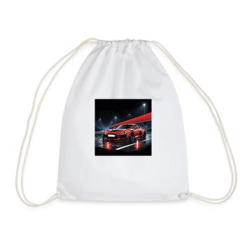 Sportcar Tuning Driftcar Voiture Cadeau PS Carlove - Sac de sport léger - blanc - Devant