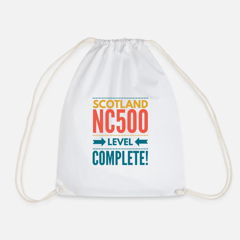 scotland north coast - Drawstring Bag - white