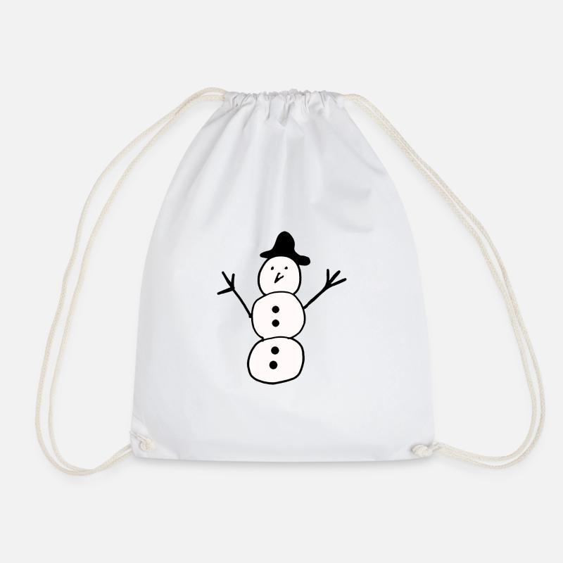 Schneemann - Turnbeutel - Weiß