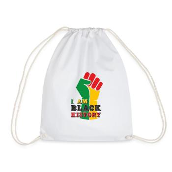 I Am Black History, Juneteenth, Journée de la liberté - Sac de sport léger - blanc - Devant
