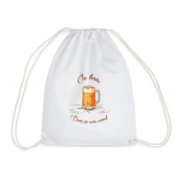 Je bois donc je suis soul - Sac de sport léger - blanc - Devant