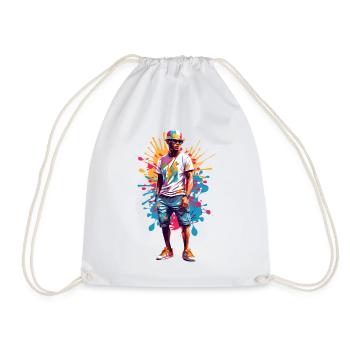 Hipsters cool - Sac de sport léger - blanc - Devant