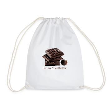 Eat, you ll feel better - Chocolat lover - Sac de sport léger - blanc - Devant