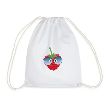 wild berry,himbeere,beere,comic - Turnbeutel - Weiß - Vorne