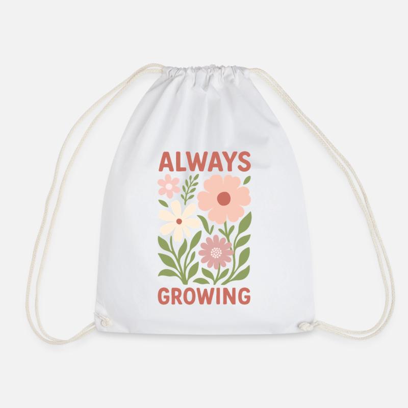 Always growing - Turnbeutel - Weiß