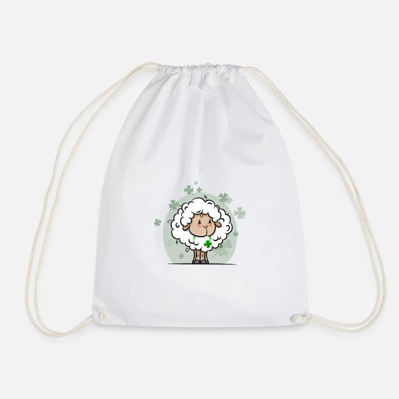 Mouton au trèfle - Sac de sport léger - blanc