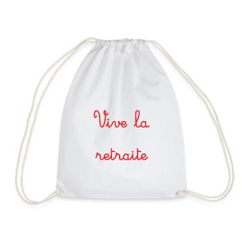 RETRAITE. RETRAITE. RETRAITEE. RETRAITE - Sac de sport léger - blanc - Devant