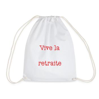 RETRAITE. RETRAITE. RETRAITEE. SENIOR. MAMIE. PAPY - Sac de sport léger - blanc - Devant