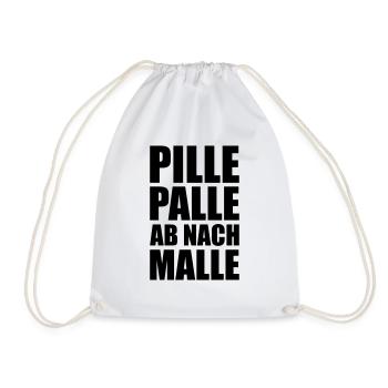 Pille Palle Malle - Turnbeutel - Weiß - Vorne