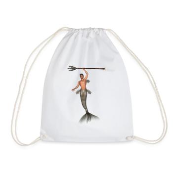 Poseidon - Drawstring Bag - white - Front