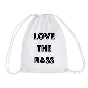 Love The Bass - Turnbeutel - Weiß - Vorne