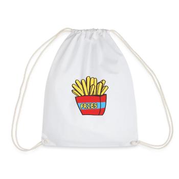 Pommes Frites - Turnbeutel - Weiß - Vorne