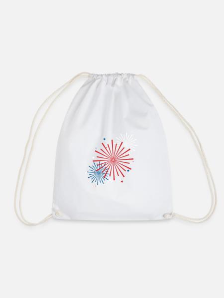 Feuerwerk - Turnbeutel - Weiß