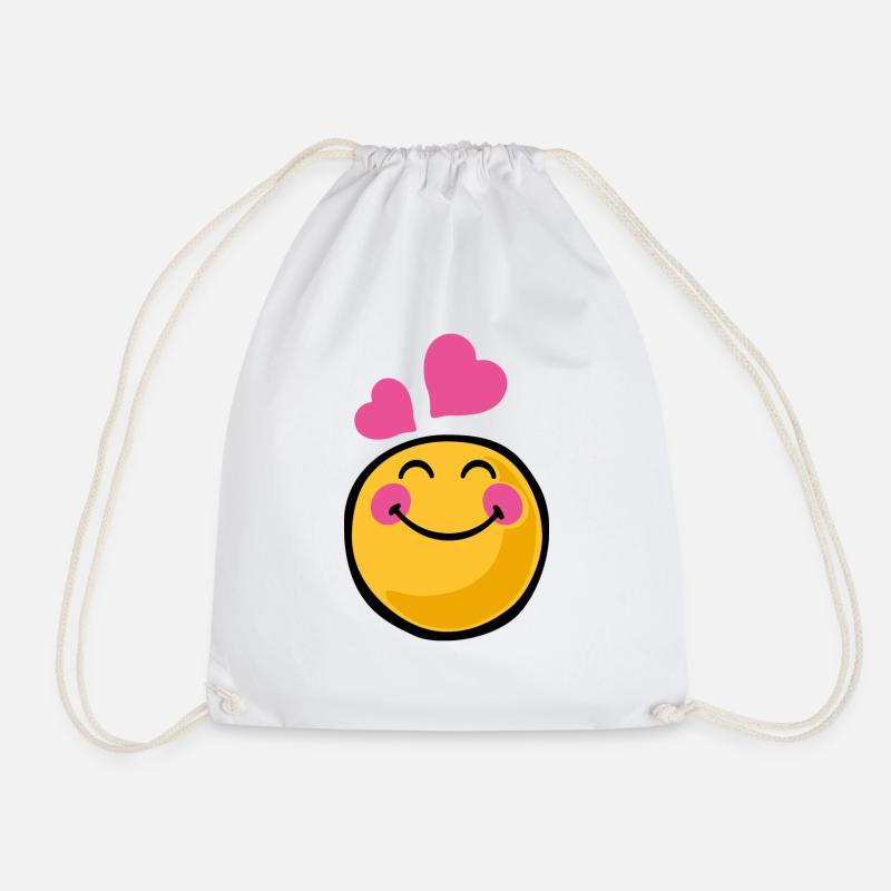 Smiley romantic - Turnbeutel - Weiß