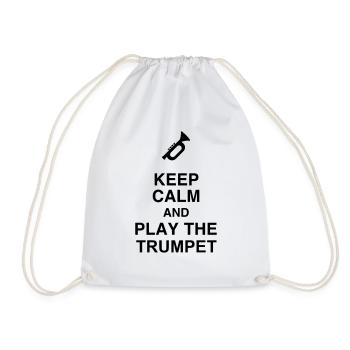 Trompette Trompettiste Musique Musicien Concert - Sac de sport léger - blanc - Devant