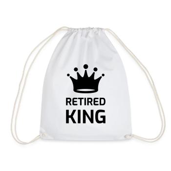 Retirement Retired Ruhestand Retraite Retraitée - Drawstring Bag - white - Front