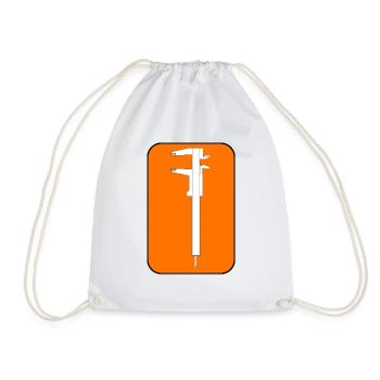 bâton de mesure - Sac de sport léger - blanc - Devant