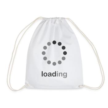 Please wait, I'm still Loading... - Turnbeutel - Weiß - Vorne