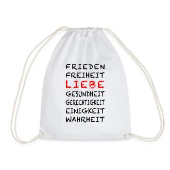 4 FREEDOM Deutsch - Turnbeutel - Weiß - Vorne