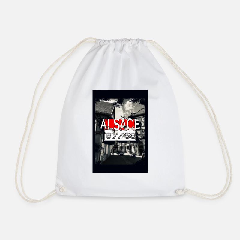 Alsace Old Style - Drawstring Bag - white