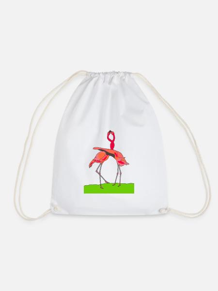 flamingos - Turnbeutel - Weiß