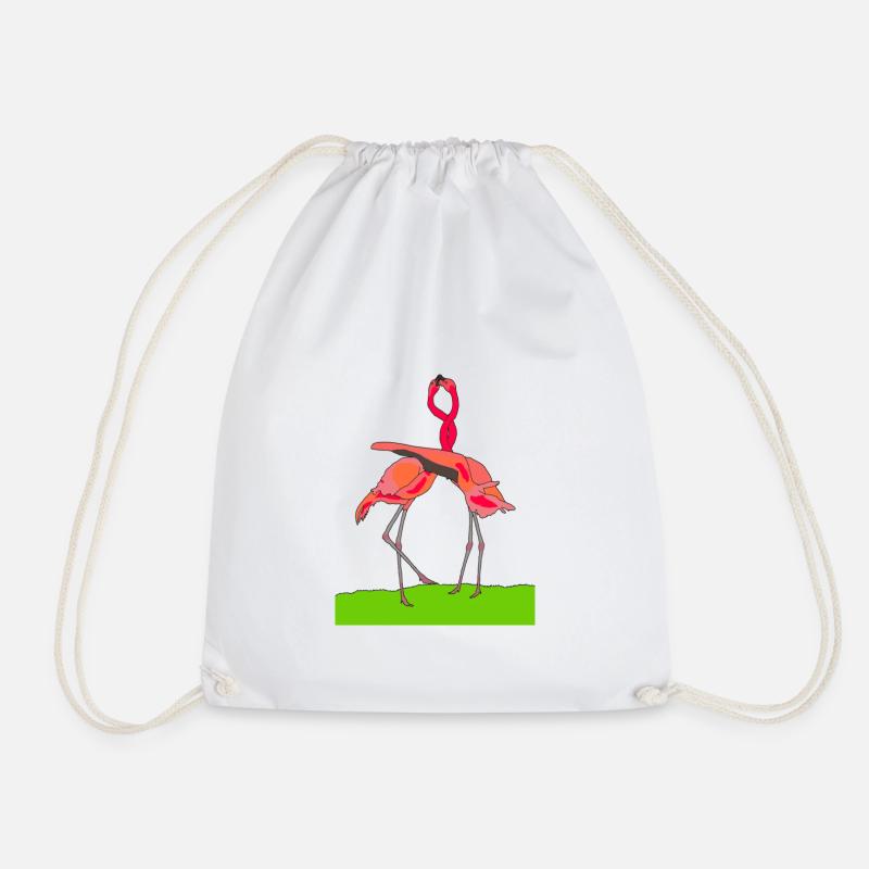 flamingos - Turnbeutel - Weiß