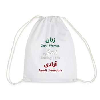 Révolution iranienne | Femme. Vie. Liberté - Sac de sport léger - blanc - Devant