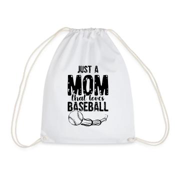 Baseball Mom - Drawstring Bag - white - Front