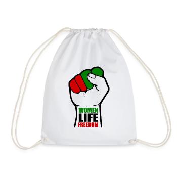 Women life freedom - Turnbeutel - Weiß - Vorne
