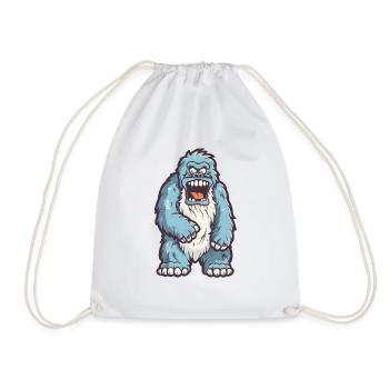 Bigfoot fou - Sac de sport léger - blanc - Devant