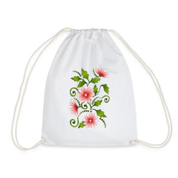 Fleur - Sac de sport léger - blanc - Devant