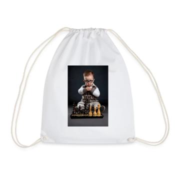 Chess Baby - Drawstring Bag - white - Front