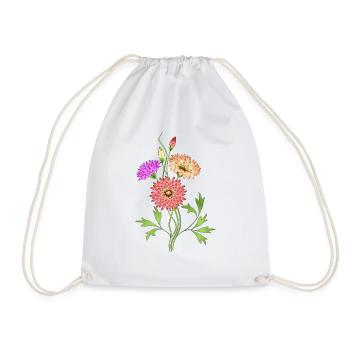 Fleur - Sac de sport léger - blanc - Devant