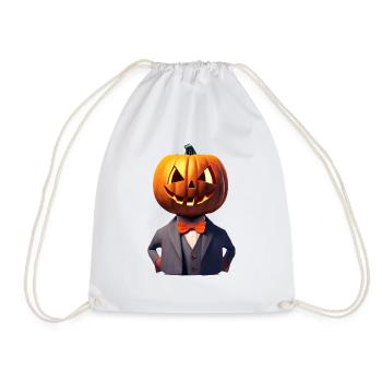Halloween Gift Pumpkin Costume Pumpkin Costume - Drawstring Bag - white - Front