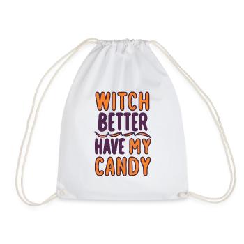 Sorcière mieux avoir mes bonbons - Sac de sport léger - blanc - Devant
