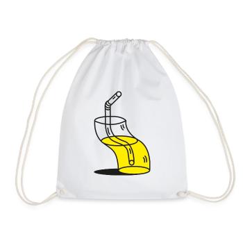 Piss Cup Illustration gift - Turnbeutel - Weiß - Vorne