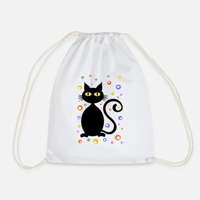 Chat - Sac de sport léger - blanc