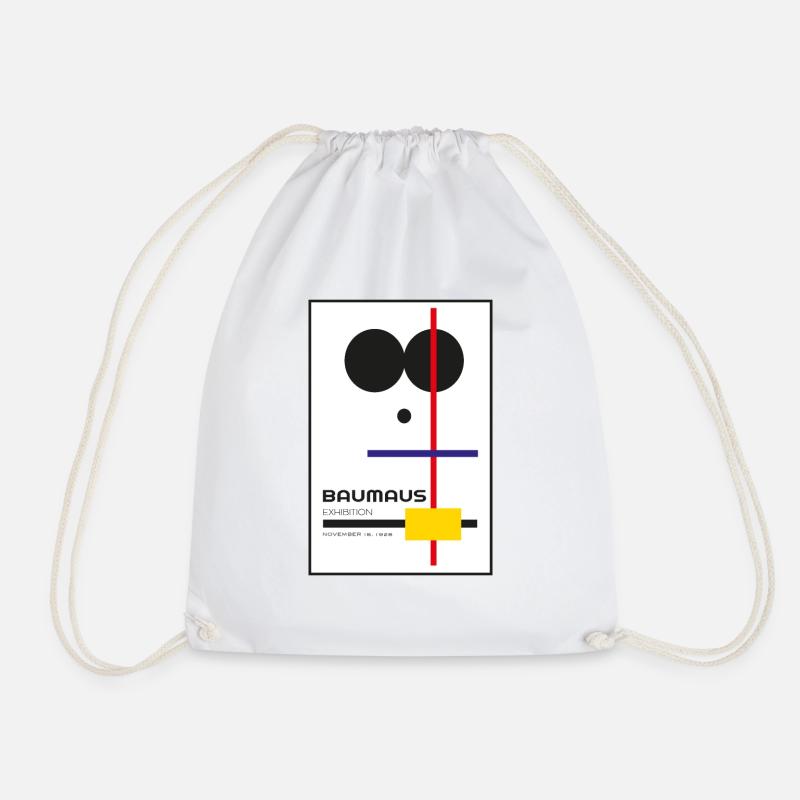 Baubau's Exhibition - Drawstring Bag - white